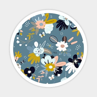 Pretty Floral Flowers Magnet